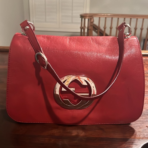 GUCCI x TOM FORD Blondie Calfskin Flap Siren Red Shoulder Bag - Picture 3 of 16